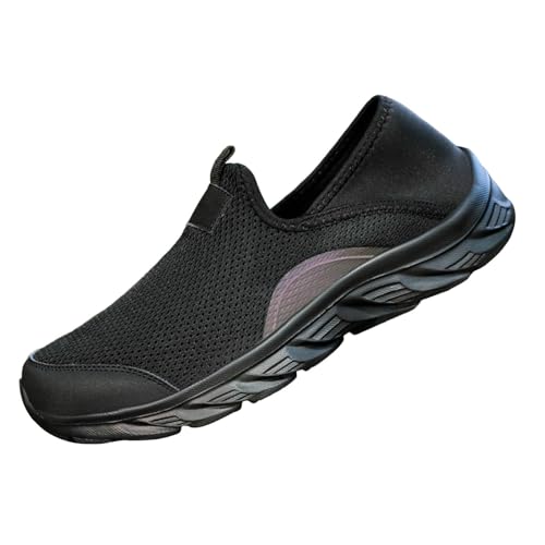 Sneaker Herren Loafer Sommer Mesh Atmungsaktiv Leichtgewichts Sportschuhe Einfarbig Slip On Weiche Sohle Dämpfung Turnschuhe Outdoor Running Workout Joggingschuhe,38.5-42 Eu von szvbofueck