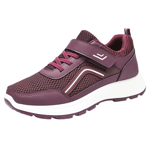 Sportschuhe Damen Sneaker Sommer Mesh Atmungsaktiv Bequeme Joggingschuhe Einfarbig Rutschfeste Weiche Sohle Dämpfung Turnschuhe Outdoor Running Casual Sommerschuhe Mit Schnürsenkel,35-40 Eu von szvbofueck
