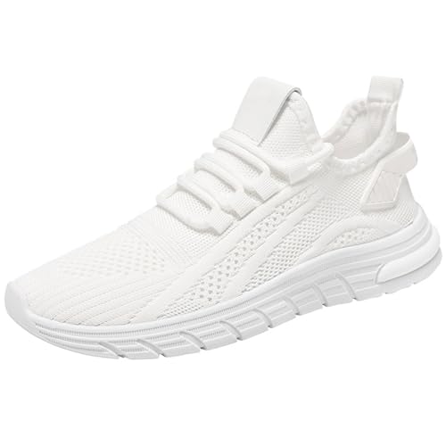 Sportschuhe Damen Sneaker Sommer Strick Mesh Atmungsaktiv Walkingschuhe Einfarbig Slip On Weiche Sohle Dämpfung Turnschuhe Outdoor Running Casual Sommerschuhe Mit Schnürsenkel,35-40 Eu von szvbofueck