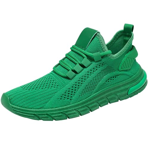 Sportschuhe Damen Sneaker Sommer Strick Mesh Atmungsaktiv Walkingschuhe Einfarbig Slip On Weiche Sohle Dämpfung Turnschuhe Outdoor Running Casual Sommerschuhe Mit Schnürsenkel,35-40 Eu von szvbofueck