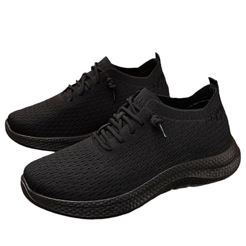 Sportschuhe Herren Sneaker Sommer Mesh Atmungsaktiv Leichtgewichts Turnschuhe Einfarbig Slip On Weiche Sohle Dämpfung Joggingschuhe Outdoor Running Workout Walkingschuhe Mit Schnürsenkel,38-43 Eu von szvbofueck