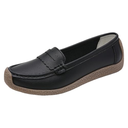 szvbofueck Loafer Damen Mokassin Sommer Atmungsaktiv Leichtgewichts Bequeme Lederschuhe Einfarbig High-Top Weiche Sohle rutschfeste Dämpfung Freizeitschuhe Outdoor Hiking Casual Sommerschuhe,34-40 Eu szvbofueck Loafer Damen Mokassin Sommer Atmungsaktiv Leichtgewichts Bequeme Lederschuhe Einfarbig High-Top Weiche Sohle rutschfeste Dämpfung Freizeitschuhe Outdoor Hiking Casual Sommerschuhe,34-40 Eu von szvbofueck