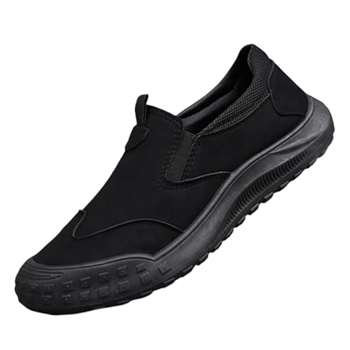 szvbofueck Loafer Herren Sportschuhe Sommer Atmungsaktiv Solide Slip On Sportschuhe Einfarbig Weiche Sohle Dämpfung Bequeme Joggingschuhe Outdoor Running Casual Walkingschuhe,39-41.5 EU von szvbofueck