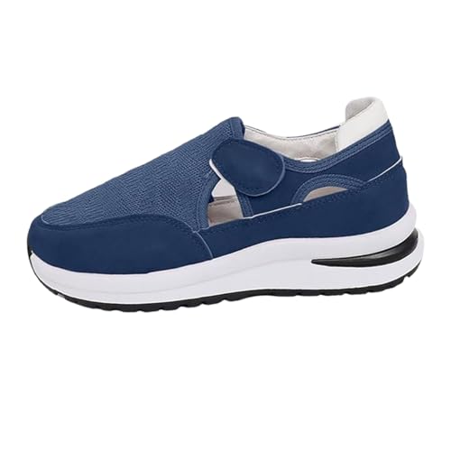 szvbofueck Orthopädische Schuhe Damen Loafer Sommer Strick Atmungsaktiv Leichtgewichts Laufschuhe Weite H Vermascht Bequeme Sommerschuhe Outdoor Slip On Weiche Sohle Walkingschuhe,34-42 EU von szvbofueck