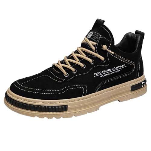 szvbofueck Sneaker Herren Freizeitschuhe Sommer Atmungsaktiv Bequeme Sportschuhe Einfarbig Flache rutschfeste Dämpfung Turnschuhe Outdoor Running Workout Joggingschuhe Mit Schnürsenkel,38-43 Eu von szvbofueck