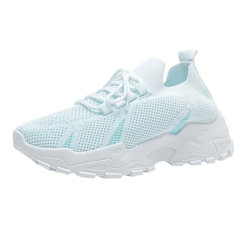 szvbofueck Sportschuhe Damen Sneaker Sommer Mesh Atmungsaktiv Joggingschuhe Trendy rutschfeste Weiche Sohle Dämpfung Walkingschuhe Outdoor Running Workout Walkingschuhe Mit Schnürsenkel,35-42 Eu von szvbofueck