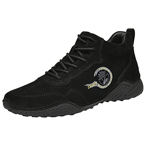 szvbofueck Sportschuhe Herren Joggingschuhe High-Top rutschfeste Bequeme Laufschuhe Einfarbig Leichtgewichts Flache Leder Sneaker Outdoor Running Hiking Basketballschuhe Mit Schnürsenkel,38-45 Eu szvbofueck Sportschuhe Herren Joggingschuhe High-Top rutschfeste Bequeme Laufschuhe Einfarbig Leichtgewichts Flache Leder Sneaker Outdoor Running Hiking Basketballschuhe Mit Schnürsenkel,38-45 Eu von szvbofueck