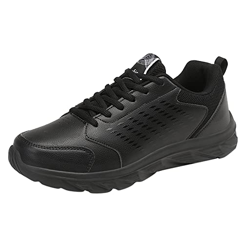 szvbofueck Sportschuhe Herren Sneaker Herbst Flache Wasserdicht rutschfeste Joggingschuhe Einfarbig Leichtgewichts Bequeme Laufschuhe Outdoor Running Workout Turnschuhe Mit Schnürsenkel,39.5-44 Eu von szvbofueck