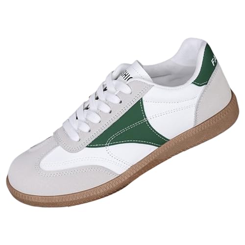 szvbofueck Turnschuhe Damen Sportschuhe Sommer Atmungsaktiv Leichtgewichts Bequeme Sneaker Flache rutschfeste Dämpfung Laufschuhe Outdoor Running Workout Joggingschuhe Mit Schnürsenkel,35-40.5 EU von szvbofueck