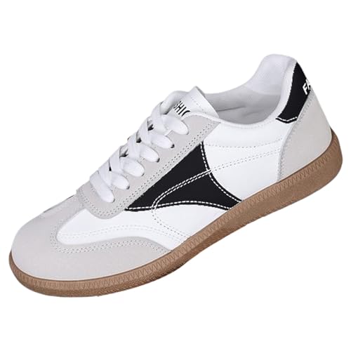 szvbofueck Turnschuhe Damen Sportschuhe Sommer Atmungsaktiv Leichtgewichts Bequeme Sneaker Flache rutschfeste Dämpfung Laufschuhe Outdoor Running Workout Joggingschuhe Mit Schnürsenkel,35-40.5 EU von szvbofueck