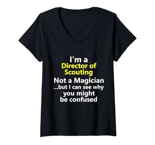 Damen Regisseur Scouting Basketball Fußball Team Job Sport Karriere T-Shirt mit V-Ausschnitt Damen Regisseur Scouting Basketball Fußball Team Job Sport Karriere T-Shirt mit V-Ausschnitt von tEZMAjHYBLWJHBSY Creations Co