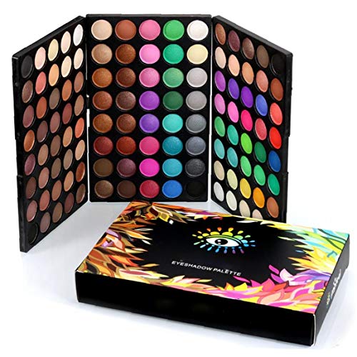 120 Farben Lidschatten-Palette Mattschimmer-Augen-Schatten Pallete Wasserdichtes Powder Natürliche Pigmentierte Professionelle Kosmetik 1 Set von tJexePYK