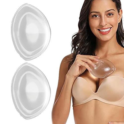 Silikon-Brustvergrößerer,Transparenter BH für Damen, Push-Up-Pad-Verstärker - Zartes und weiches Brustvergrößerungszubehör für Badeanzüge, Sport-BHs, Bikinis und Badebekleidung Tacery von tacery