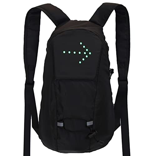 tacery Fahrradrucksack,Reflektierender Rucksack mit Lichtfernbedienung | Wasserdichtes Wander-Reiserad-Zubehör für Männer und Frauen von tacery