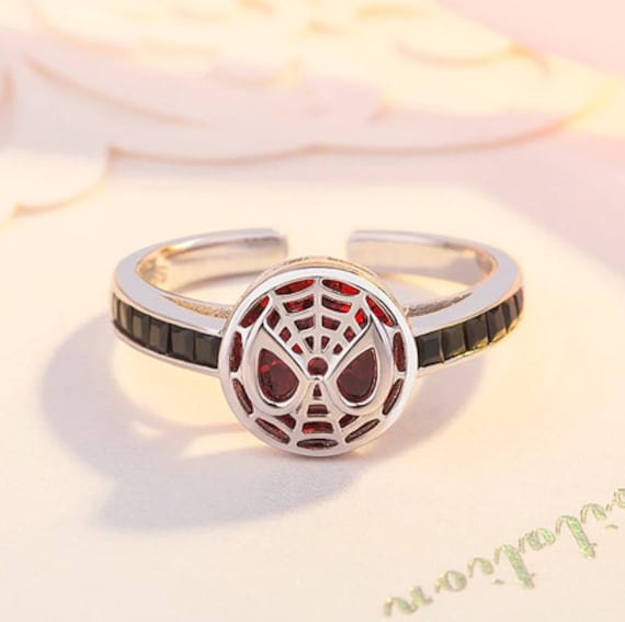 Persönlichkeit Design Trend Spinne Maske Ringe Für Männer Frauen Mode Charme Casual Party Schmuck Paar Geschenk Spider Man Ring von takihandmade