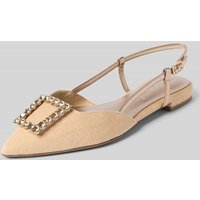 Tamaris Ballerinas mit Applikation in Camel, Größe 37 von tamaris