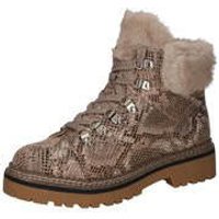 Tamaris Schnür Boots Damen beige von tamaris