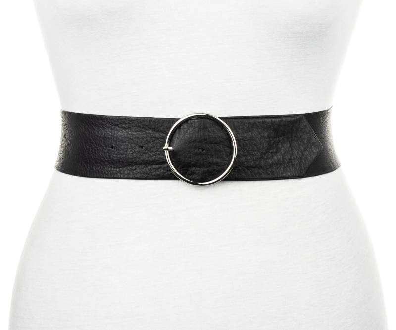 Tamaris Taillengürtel Tailliengürtel mit schlichter Dornschließe in glänzendem Silber von tamaris