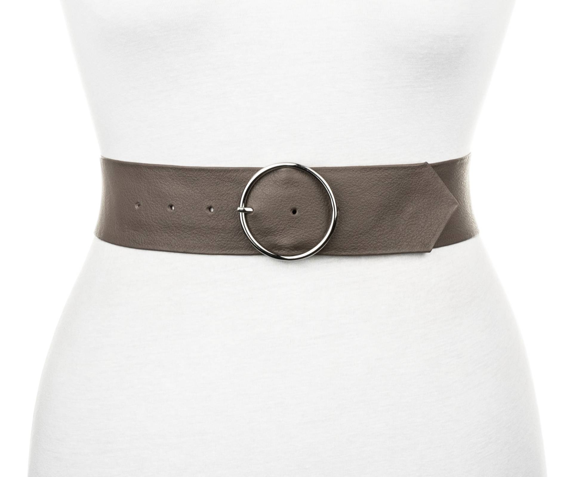 Tamaris Taillengürtel Tailliengürtel mit schlichter Dornschließe in glänzendem Silber von tamaris