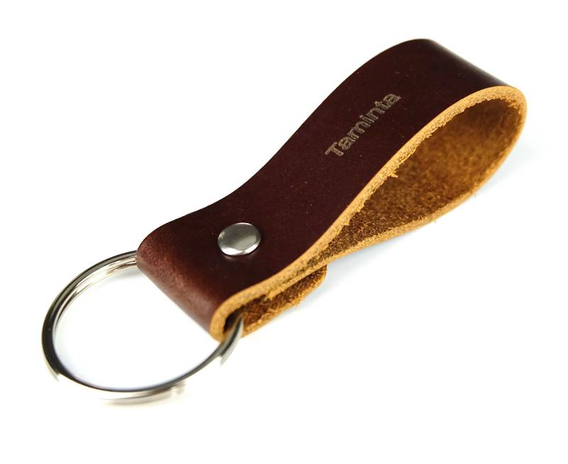 Personalized Leather Keychain. Custom Monogrammed Keychains For Women. Keychain Boyfriend Men von tamiiStudio