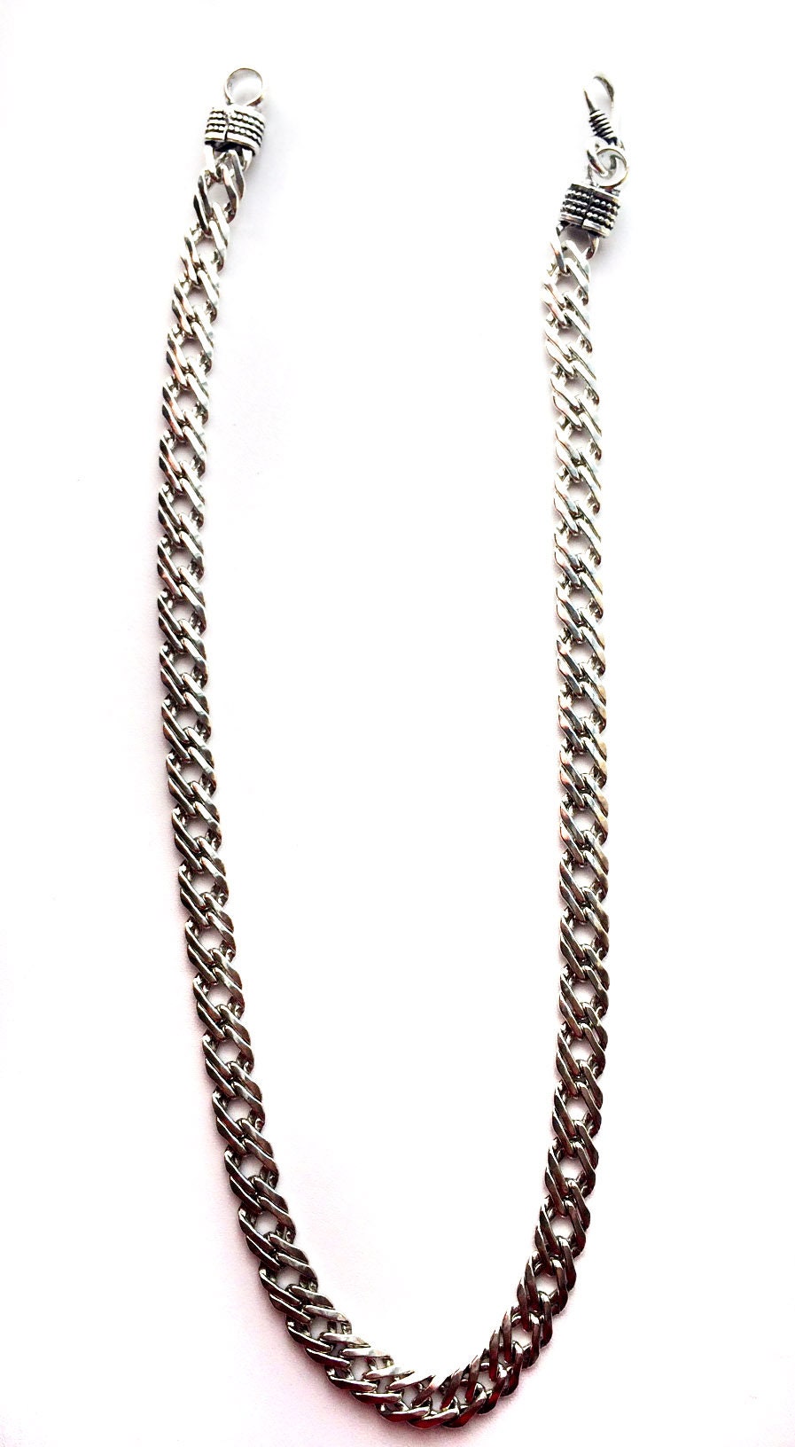 Dicke Herren-Silberkette, Seilsilberkette Unisex-Schmuck, Geschenk Für Ihn, Stammesschmuck, Handgefertigte Gliederkette Helical-Glied von taneesijewelry