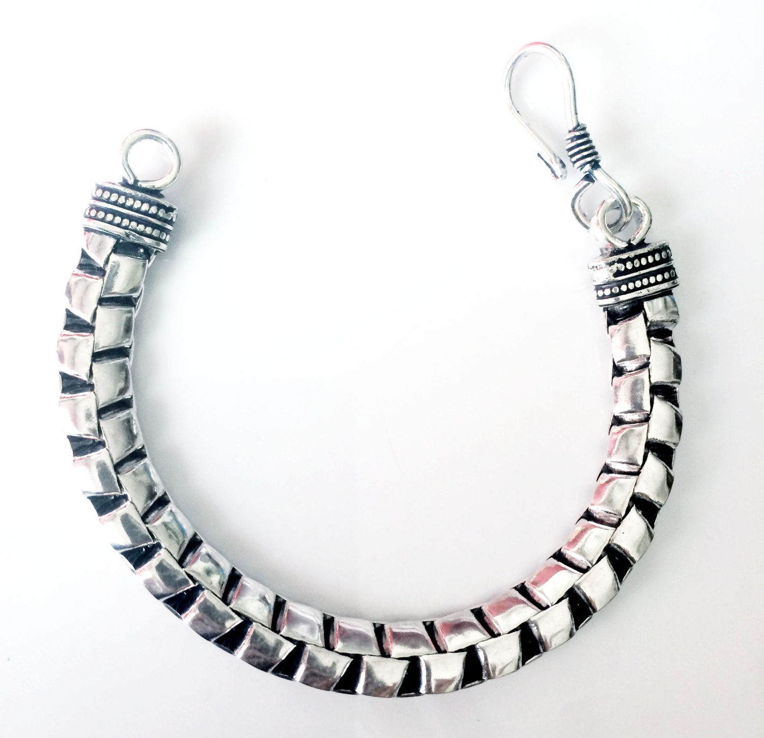 Mens Chain Armband, Silber Stacking Boxchain Frauen Schmuck, Stapelbar Armband Von Taneesi von taneesijewelry