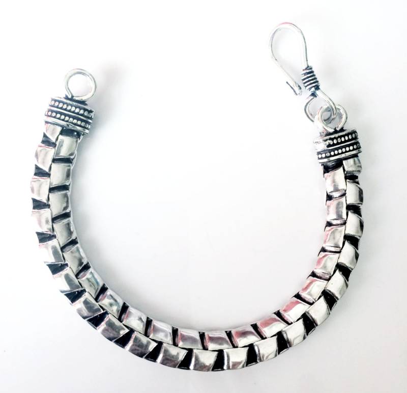 Mens Chain Armband, Silber Stacking Boxchain Frauen Schmuck, Stapelbar Armband Von Taneesi von taneesijewelry