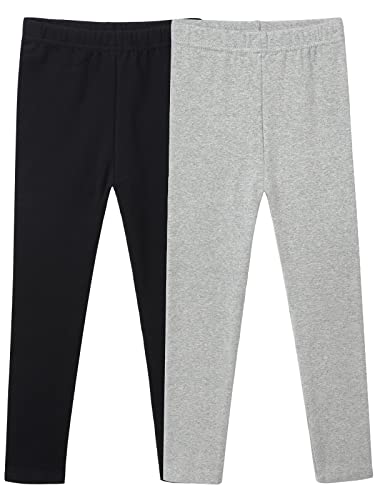 Mädchen Leggings Baumwolle Lange Hosen 2er-Pack für Mädchen Kinder 2-10 Jahren von tanzdunsje