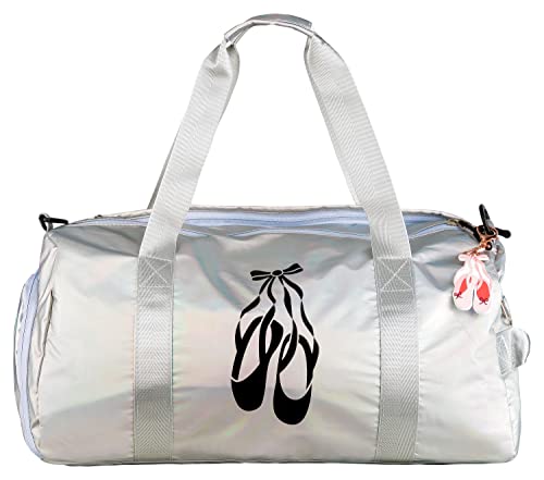 tanzmuster® Balletttasche Mädchen mit Nassfach und Schuhfach - Sporttasche Kinder als Umhängetasche oder Handtasche Weekender Gym Bag Reisetasche 20 Liter von tanzmuster