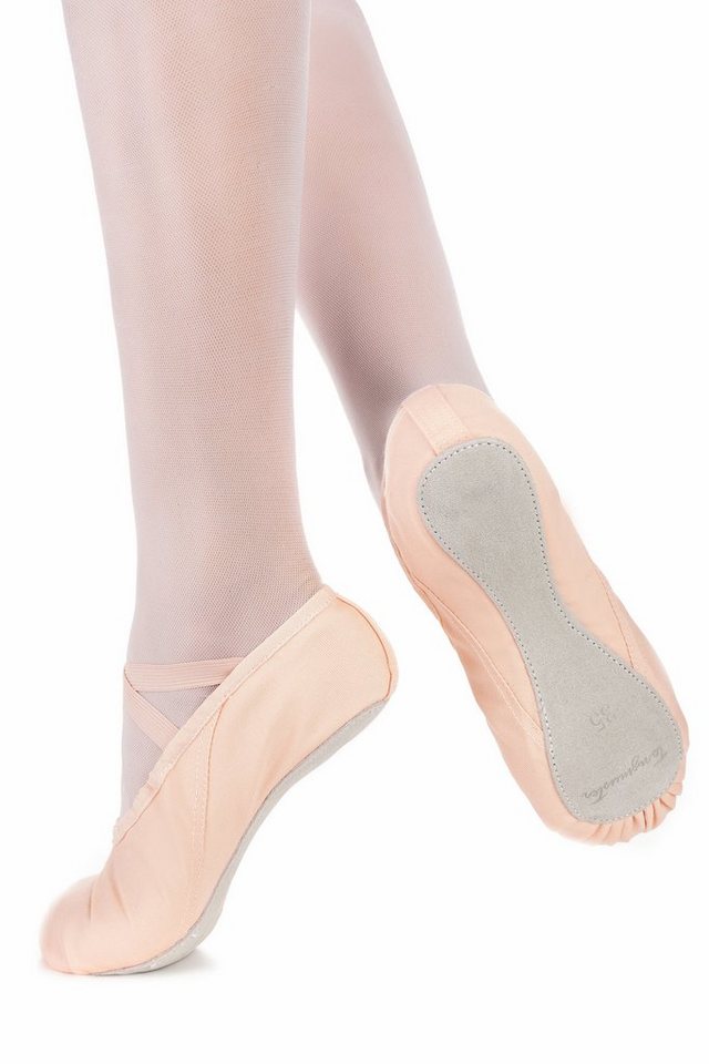 tanzmuster Ballettschuhe Dani mit ganzer Ledersohle Tanzschuh Ballettschläppchen für Mädchen von tanzmuster
