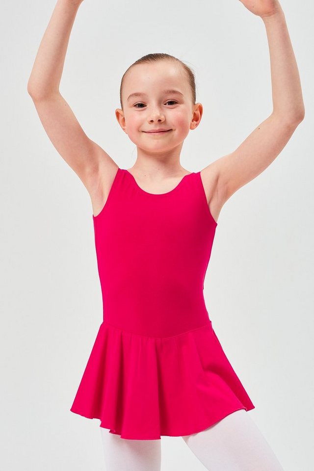 tanzmuster Bodykleid Ballett Trikot Nora mit Röckchen Ballettkleid für Mädchen aus wunderbar weichem Baumwollmaterial von tanzmuster