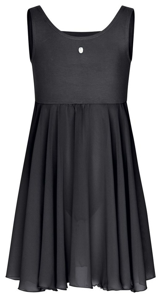 tanzmuster Chiffonkleid Ballettkleid Helena mit Glitzerstein Ballett Trikot mit angenähtem Chiffonrock von tanzmuster