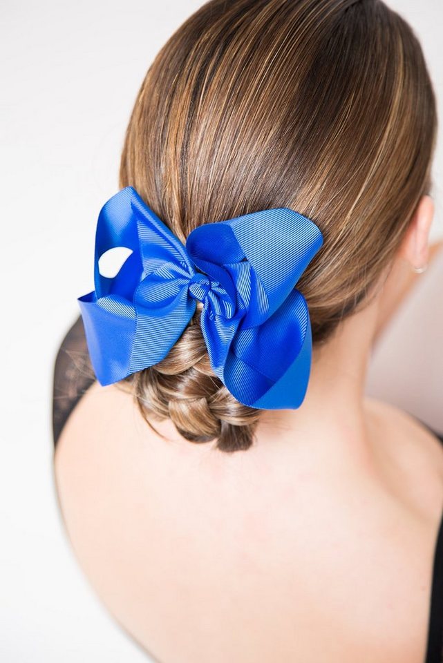 tanzmuster Haargummi Haargummi mit großer Schleife, für Dutt oder Zopf von tanzmuster