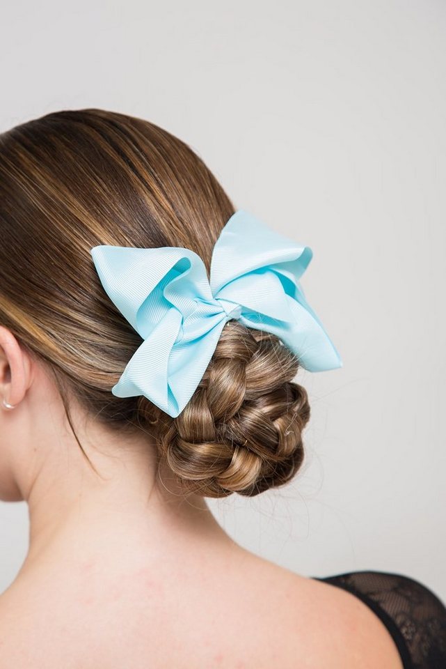 tanzmuster Haargummi Haargummi mit großer Schleife, für Dutt oder Zopf von tanzmuster