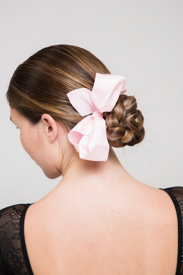 tanzmuster Haargummi Haargummi mit großer Schleife, für Dutt oder Zopf von tanzmuster