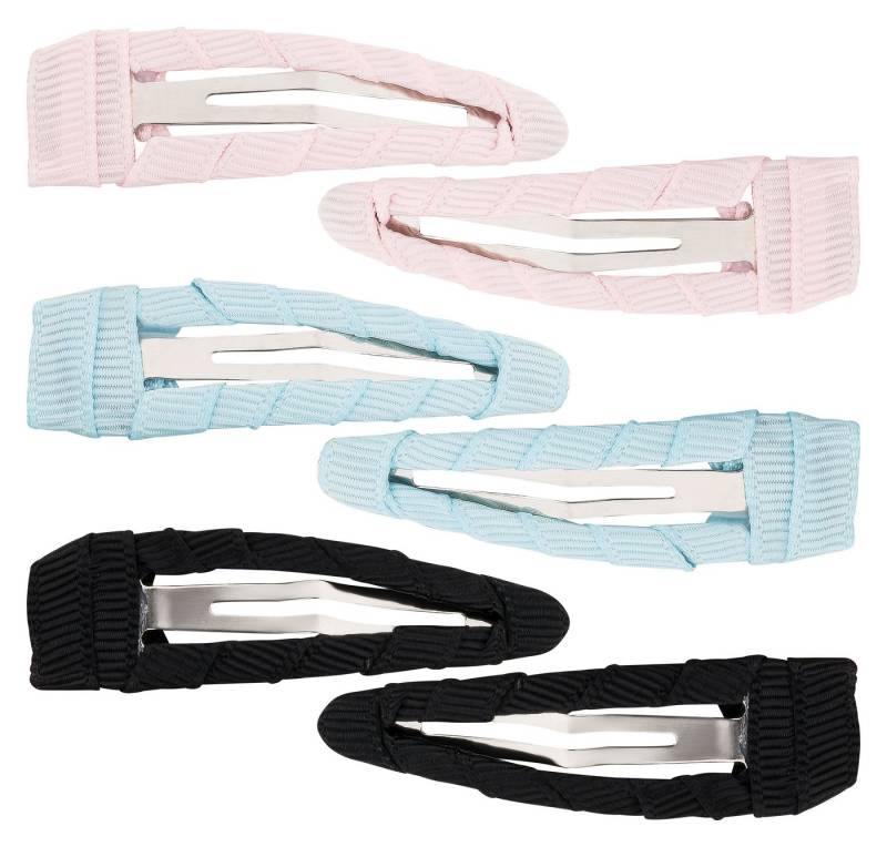 tanzmuster Haarspange Haarspangen Klick-Klack mit Stoffbezug - 6er Set, Ballettschläppchen für Mädchen von tanzmuster