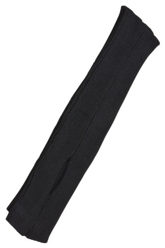 tanzmuster Kinder Ballett Stulpen Leo, 40 cm lang mit Fersenloch, extra weich und warm in schwarz von tanzmuster