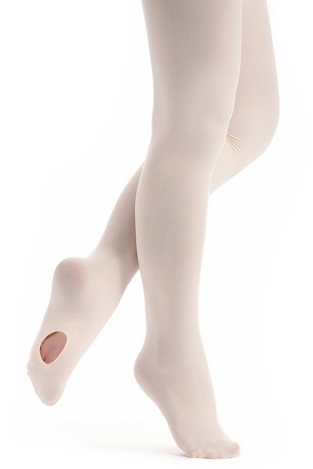 tanzmuster Strumpfhose Ballett Strumpfhose Dana für Mädchen mit Ballenloch wunderbar weich, kein Kratzen und Rutschen, äußerst strapazierfähig von tanzmuster
