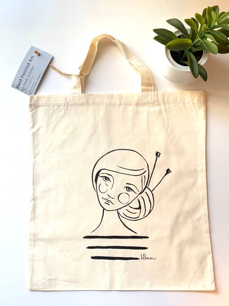 Strickbeutel/Strickprojekttasche/Stricken Geschenktasche/Wiederverwendbare Einkaufstasche/Garn Aufbewahrungstasche/Geschenk Für Stricker/Strickkunst Strickbeutel/Strickprojekttasche/Stricken Geschenktasche/Wiederverwendbare Einkaufstasche/Garn Aufbewahrungstasche/Geschenk Für Stricker/Strickkunst von taralillian