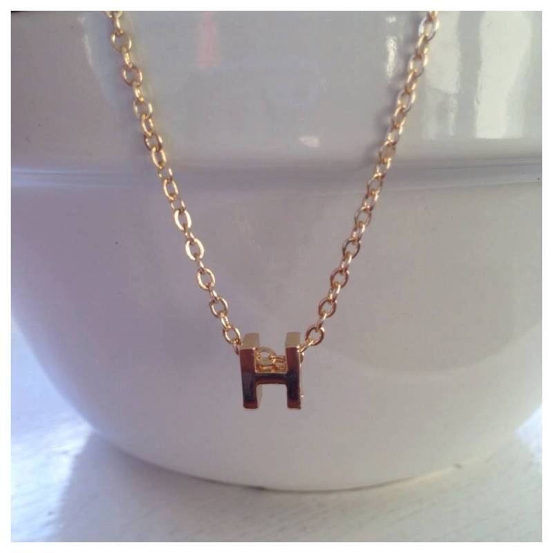 Gold Alphabet Charm Halskette, Schmuck Charm, Halskette Personalisierte Geschenke, Initial Personalisierter Für von tarocollection