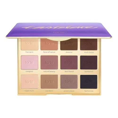 Tarte Tartelette Amazonian Clay Lidschatten-Palette, 12 Matte Farbtöne, Neutrale Braun- und Beigetöne von tarte