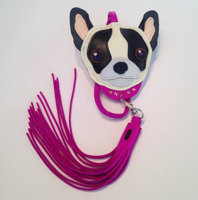 Baby Chihuahua Charme, Schwarz Und Weiß Super Nette Schlüsselbund, Leder Charme Oder Welpen Baby Chihuahua Charme, Schwarz Und Weiß Super Nette Schlüsselbund, Leder Charme Oder Welpen von tasselize