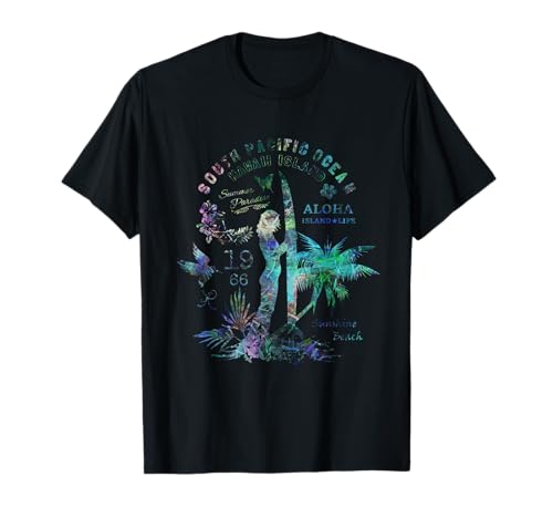 Aloha Hawaii Surfer Girl Sommer Sonne Strand T-Shirt Aloha Hawaii Surfer Girl Sommer Sonne Strand T-Shirt von tatia4design