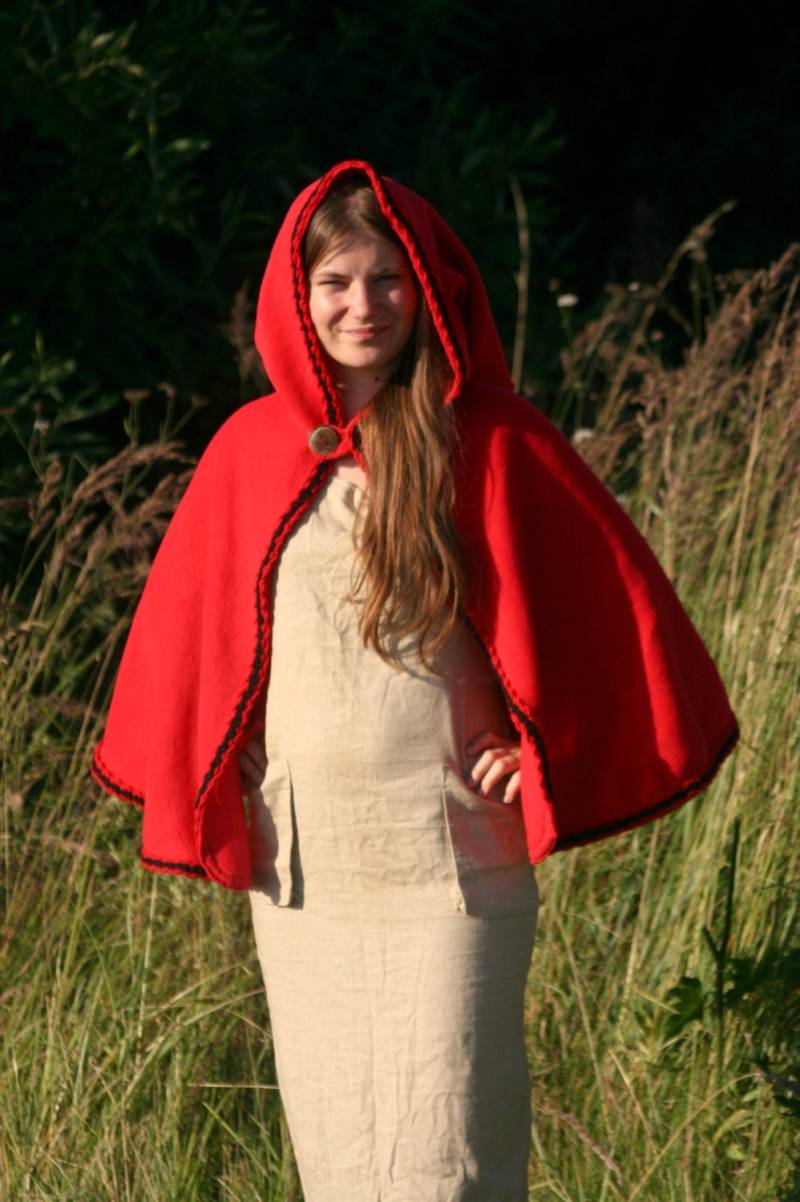 Rot Reiten Kapuze Kap - Rote Capelet Mantel Mittelalterliche Rot Kostüm Elfen Capelet Rot Reiten Kapuze Kap - Rote Capelet Mantel Mittelalterliche Rot Kostüm Elfen Capelet von tatoke