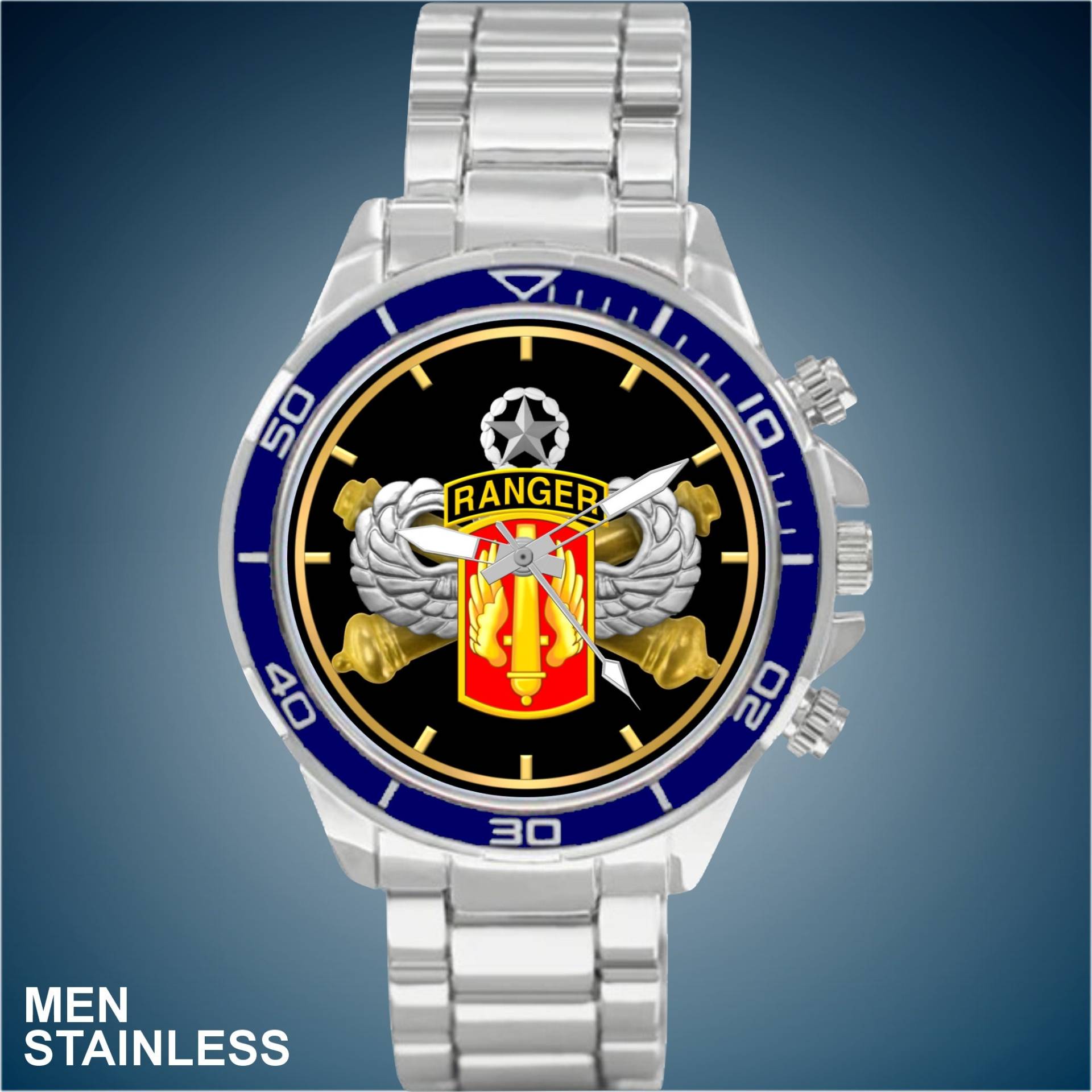 18. Feldartillerie-Brigade-Ranger-Luftlandesmeister-Fallschirmspringer-Wahl Der Uhrenstile Des Mannes 18. Feldartillerie-Brigade-Ranger-Luftlandesmeister-Fallschirmspringer-Wahl Der Uhrenstile Des Mannes von tbreflections