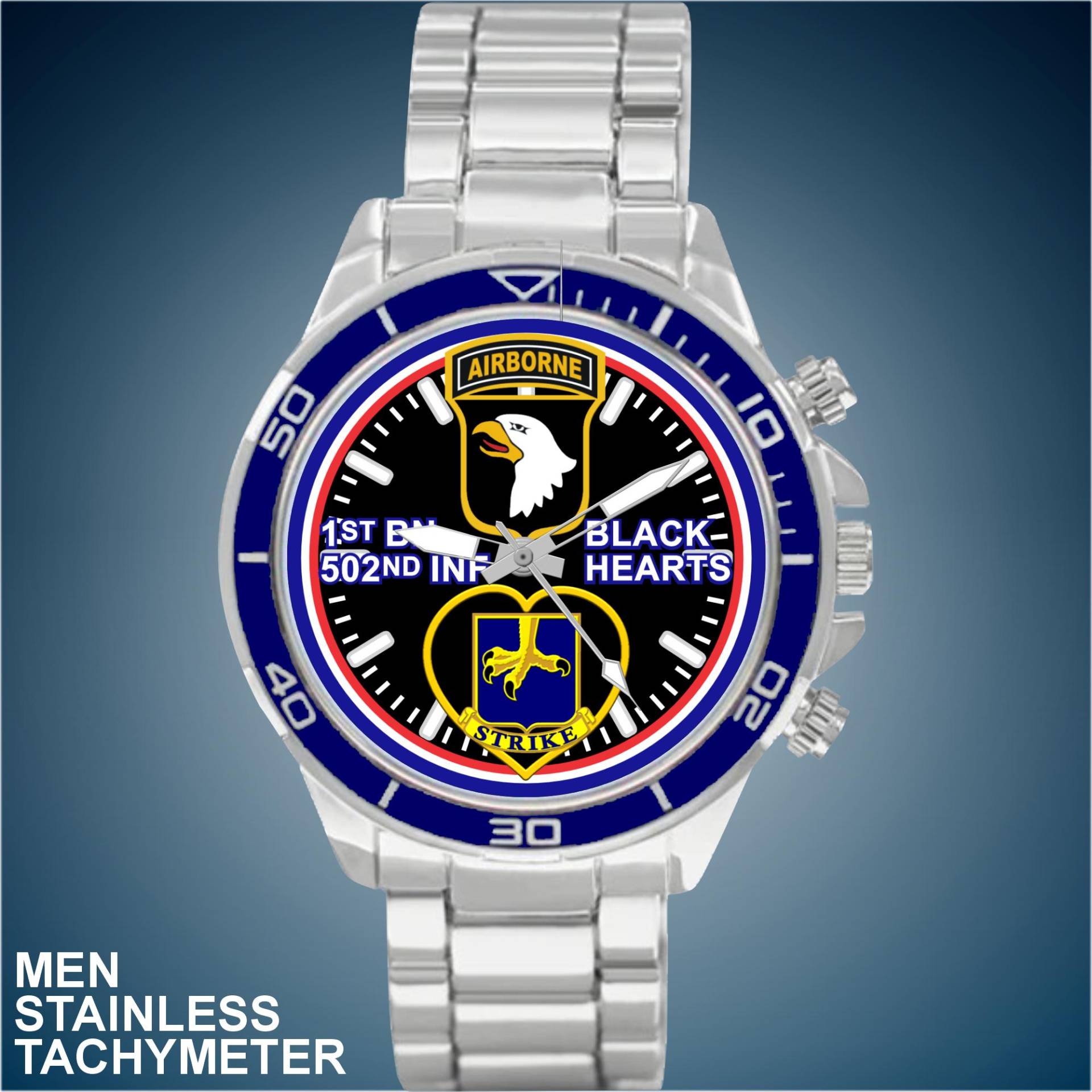 Army 101St Abn 1St Oder 2nd Bn 502nd Inf Mit Ohne Air Assault Wings, Schwarzen Herzen, Strike Force Auswahl An Männeruhrenstilen Army 101St Abn 1St Oder 2nd Bn 502nd Inf Mit Ohne Air Assault Wings, Schwarzen Herzen, Strike Force Auswahl An Männeruhrenstilen von tbreflections