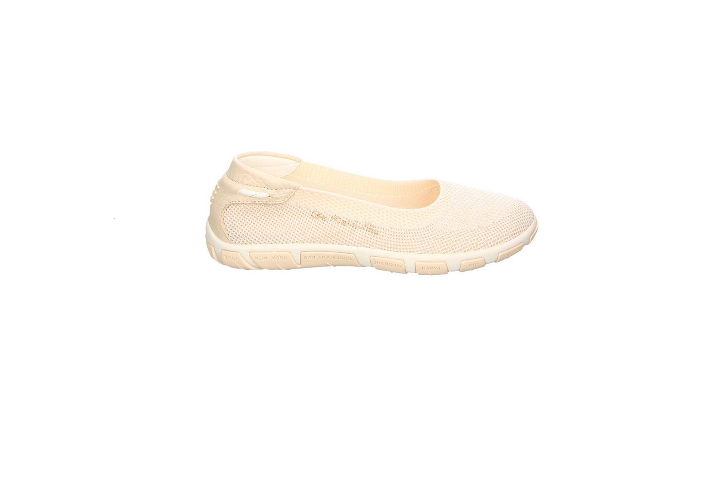 tbs Tamaris Jiviana-c7g73 Leinen-Stoff Ballerinen beige Ballerina von tbs