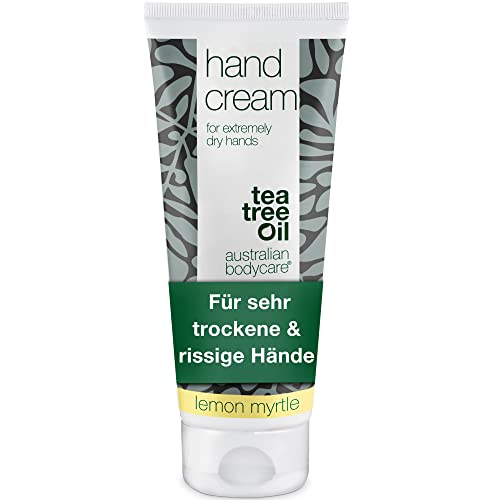 Australian Bodycare Hand Cream 100ml | Tea Tree Oil und Lemon Myrtle | Creme für sehr trockene Hände | Handcreme für Männer & Frauen mit rauen & rissigen Händen | Vegane mit 100% natürlichem Teebaumöl von Australian Bodycare