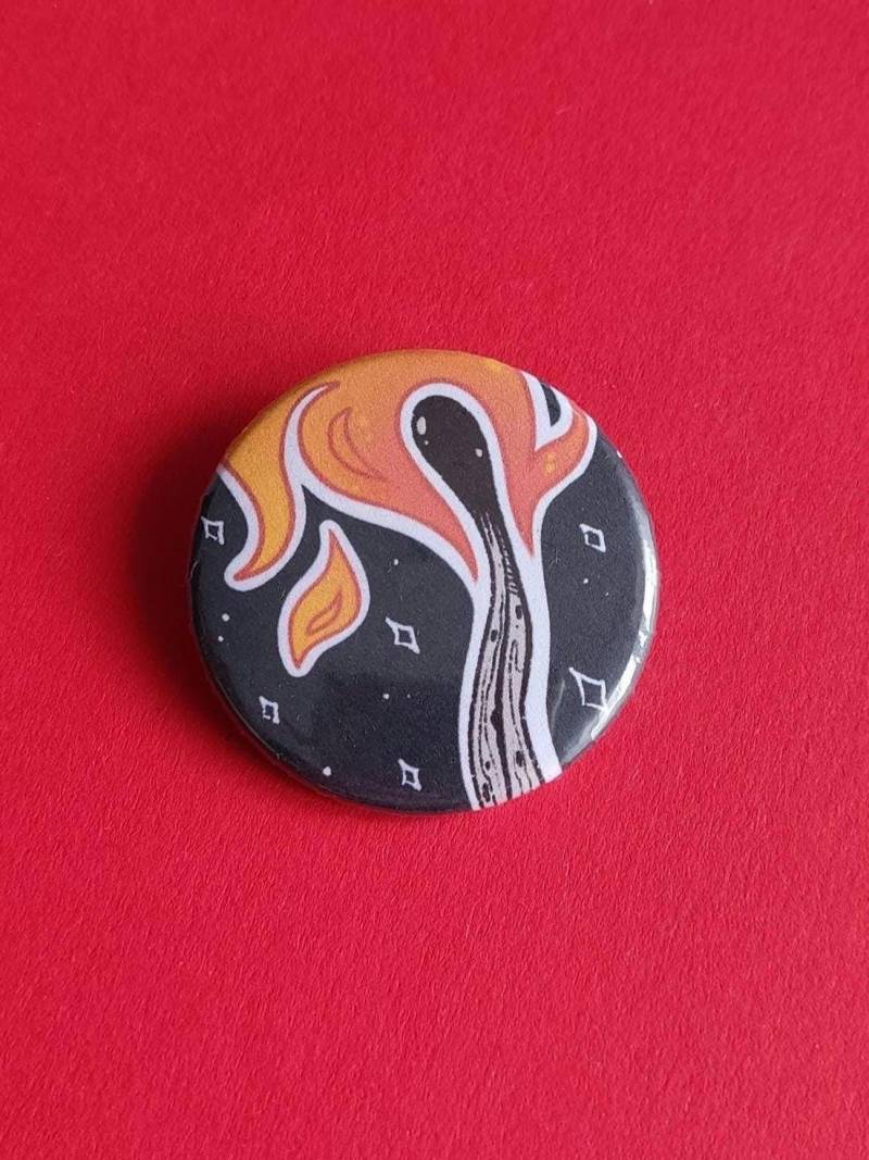 Knopf Mit Brennendem Streichholz von technifurs