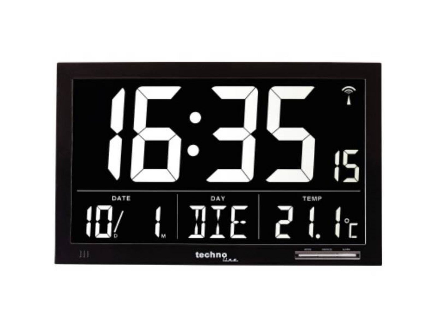 Funkuhr technoline Wanduhr WS 8007 digital Jumbo LCD von OTTO
